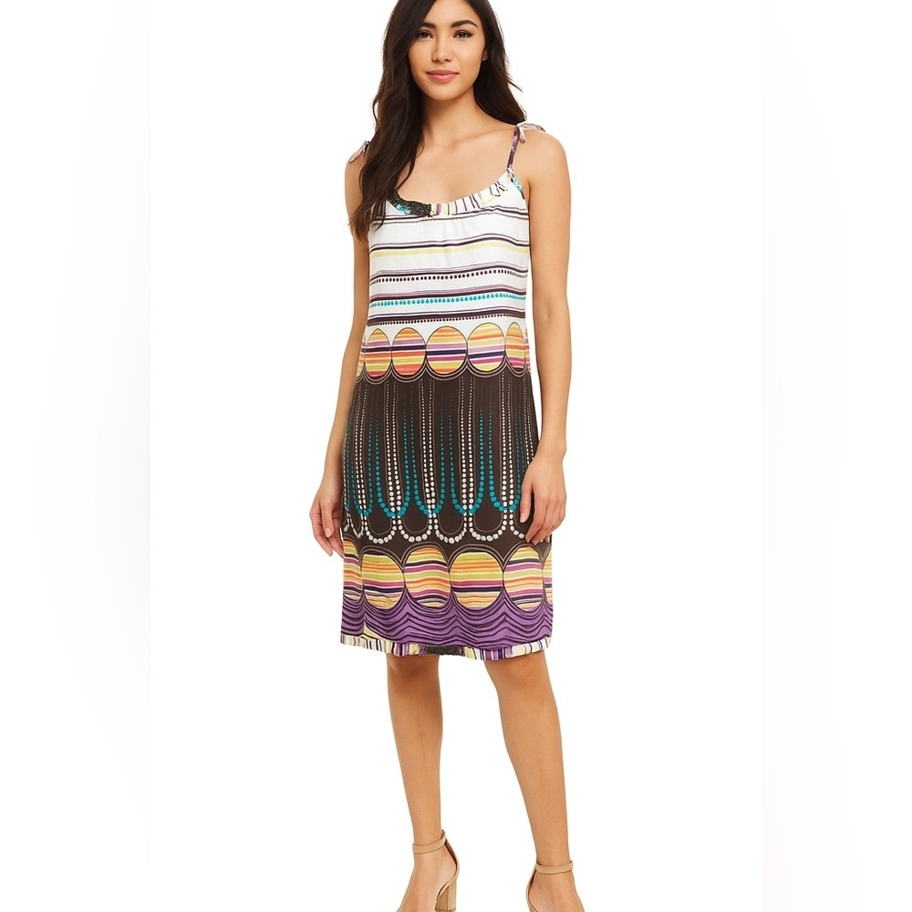 Patterned Summer Dress - Picture 2 of 7
